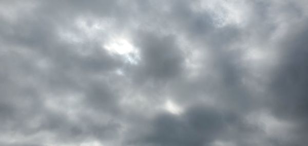 Low angle view of storm clouds in sky