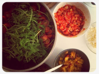 Close-up of served food