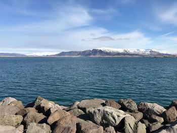 Scenic view of sea against sky