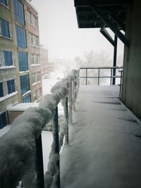 Wet snow covered landscape during rainy season