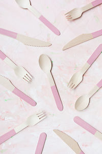 Pattern of eco friendly disposable bamboo spoon, knife, fork