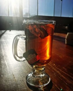 Close-up of drink on table