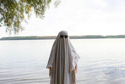 Ghost next to a river