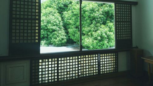 Open window of house