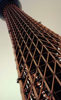 Low angle view of skyscrapers against sky
