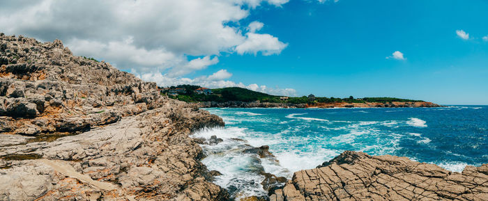 Scenic view of sea against sky