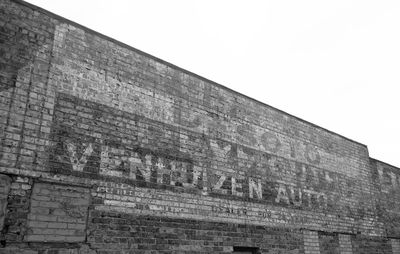 Low angle view of old building