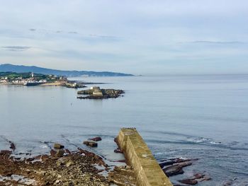 Scenic view of sea against sky