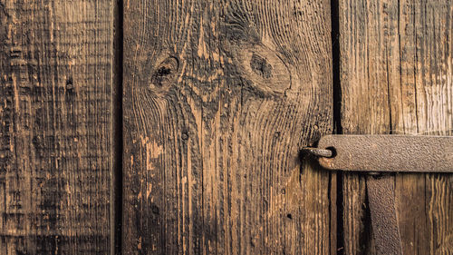 Full frame shot of old wooden door