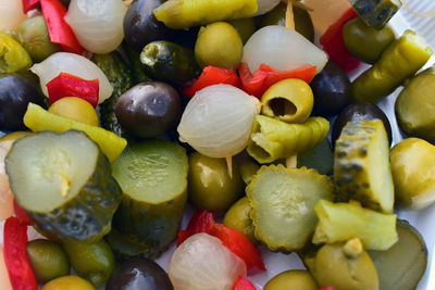 Full frame shot of fruits