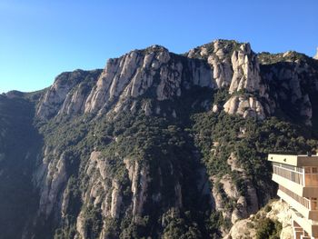 Low angle view of mountain against sky