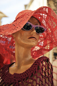 Portrait of woman wearing sunglasses