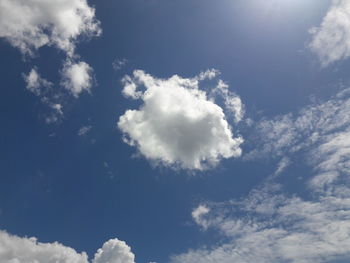 Low angle view of clouds in sky