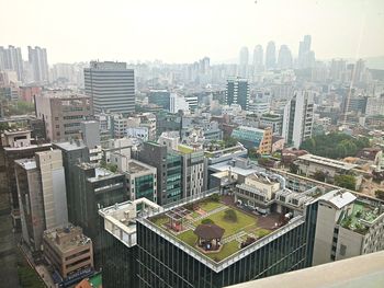 Aerial view of city