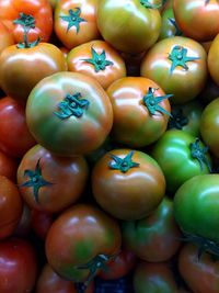 Full frame shot of fruits for sale in market