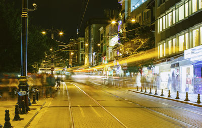 City street at night