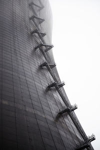 Low angle view of nuclear reactor against sky