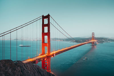 Golden gate bridge against sky