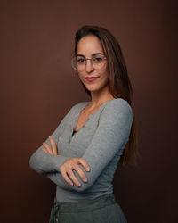 Portrait of a smiling young woman