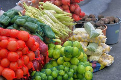 Fruits for sale at market stall