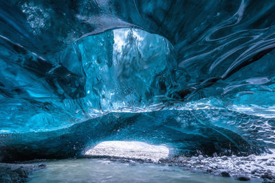 Scenic view of frozen sea