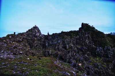 Scenic view of mountain against sky