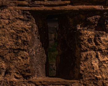 Stone wall of old building