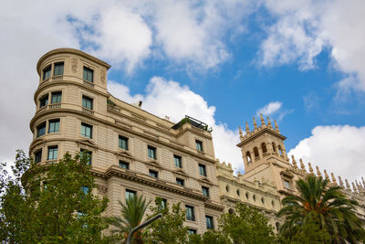 Low angle view of building against sky
