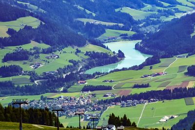 Aerial view of landscape