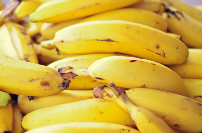 Full frame shot of yellow banana for sale in market