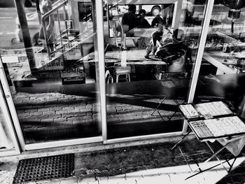 View of market stall