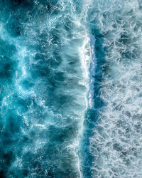 High angle view of swimming pool in sea