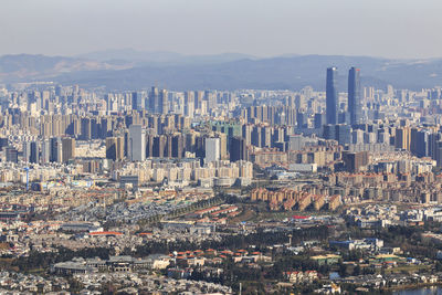 Aerial view of city