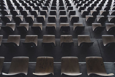 Full frame shot of chairs