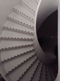 Angle view of spiral staircase