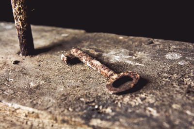 Close-up of rusty metal