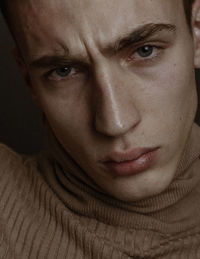 Close-up portrait of young man