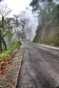 Road passing through country road