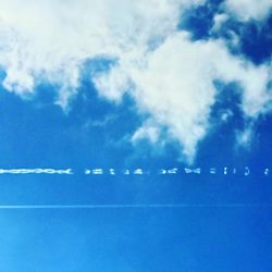 Low angle view of blue sky