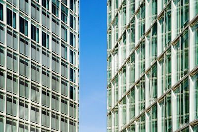 Low angle view of modern building against sky