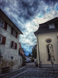 Low angle view of building against sky