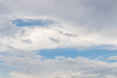 Low angle view of clouds in sky