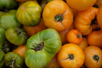 Full frame shot of fruits for sale in market