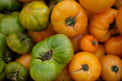 Full frame shot of tomatoes for sale in market