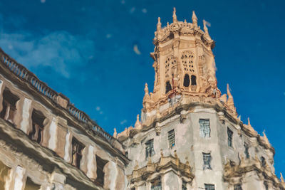 Low angle view of historic building against sky