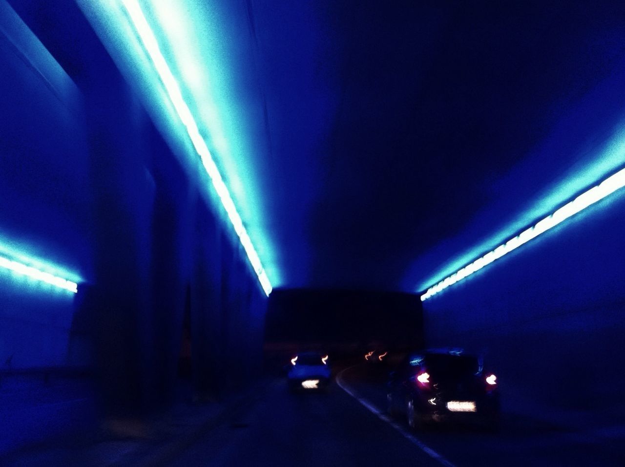 ILLUMINATED TUNNEL IN TUNNEL