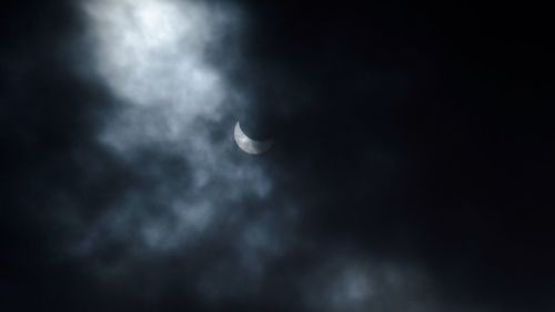 Low angle view of cloudy sky