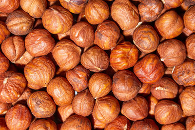 Full frame shot of walnuts