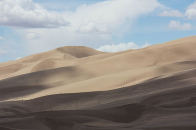 Scenic view of desert against sky