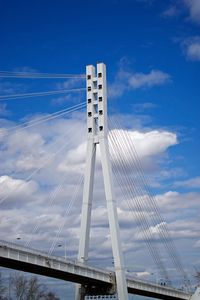 Low angle view of bridge against sky